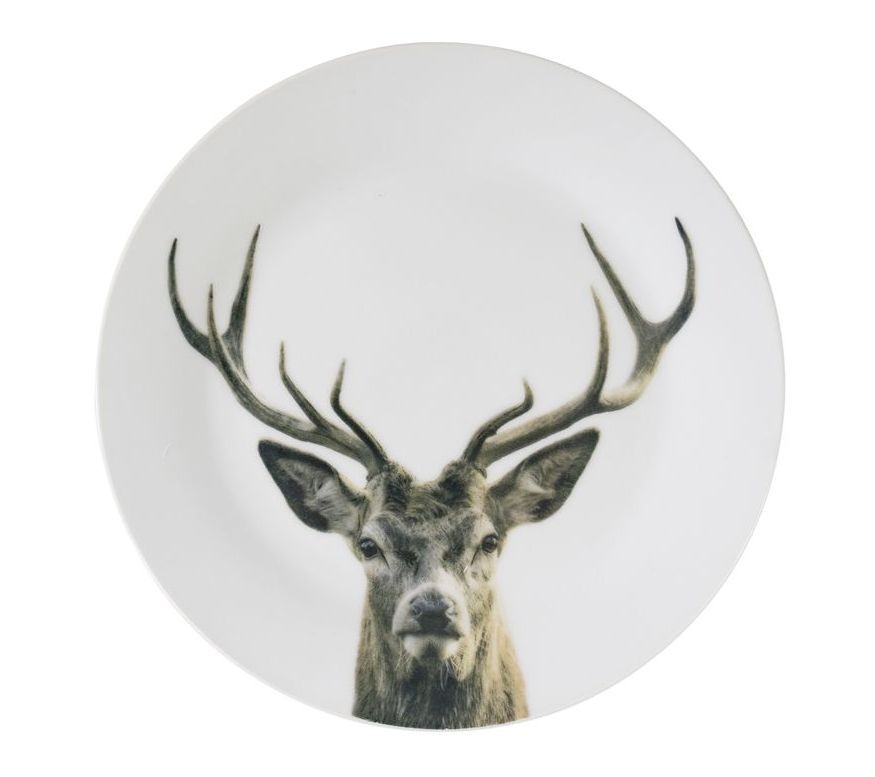 Porcelánový dezertní talířek s jelenem Red Deer - Ø19*2cm Mars & More
