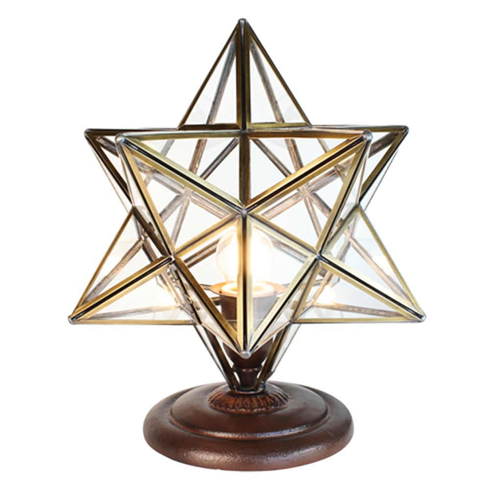 Stolní lampa ve tvaru hvězdy Star - 31*31*36 cm E27/max 1*40W Clayre & Eef