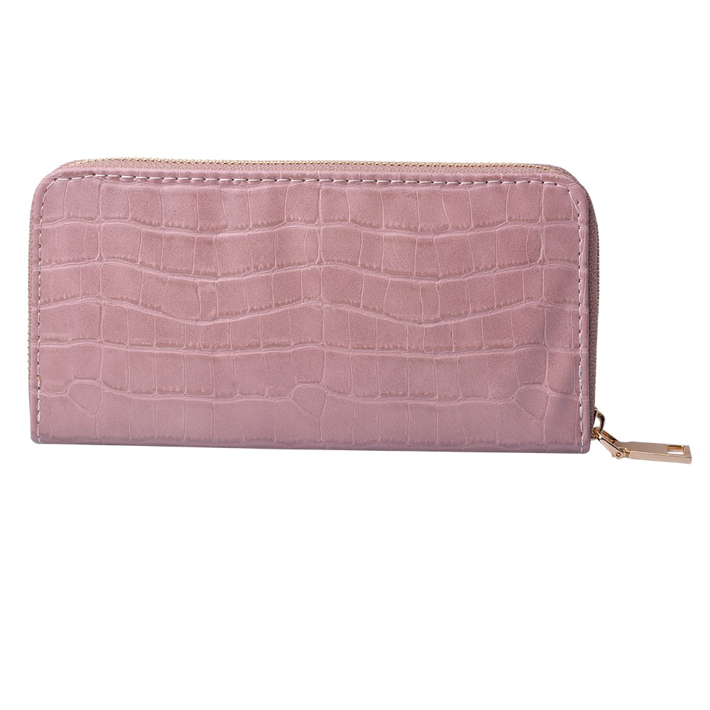 Velká růžová peněženka - 19*9 cm Clayre & Eef