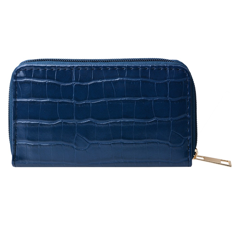 Tmavě modrá peněženka - 14*9 cm Clayre & Eef