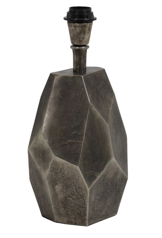 Granitová antik kovová základna k lampě Camy pearl - 18*15*35cm / E27 Light & Living