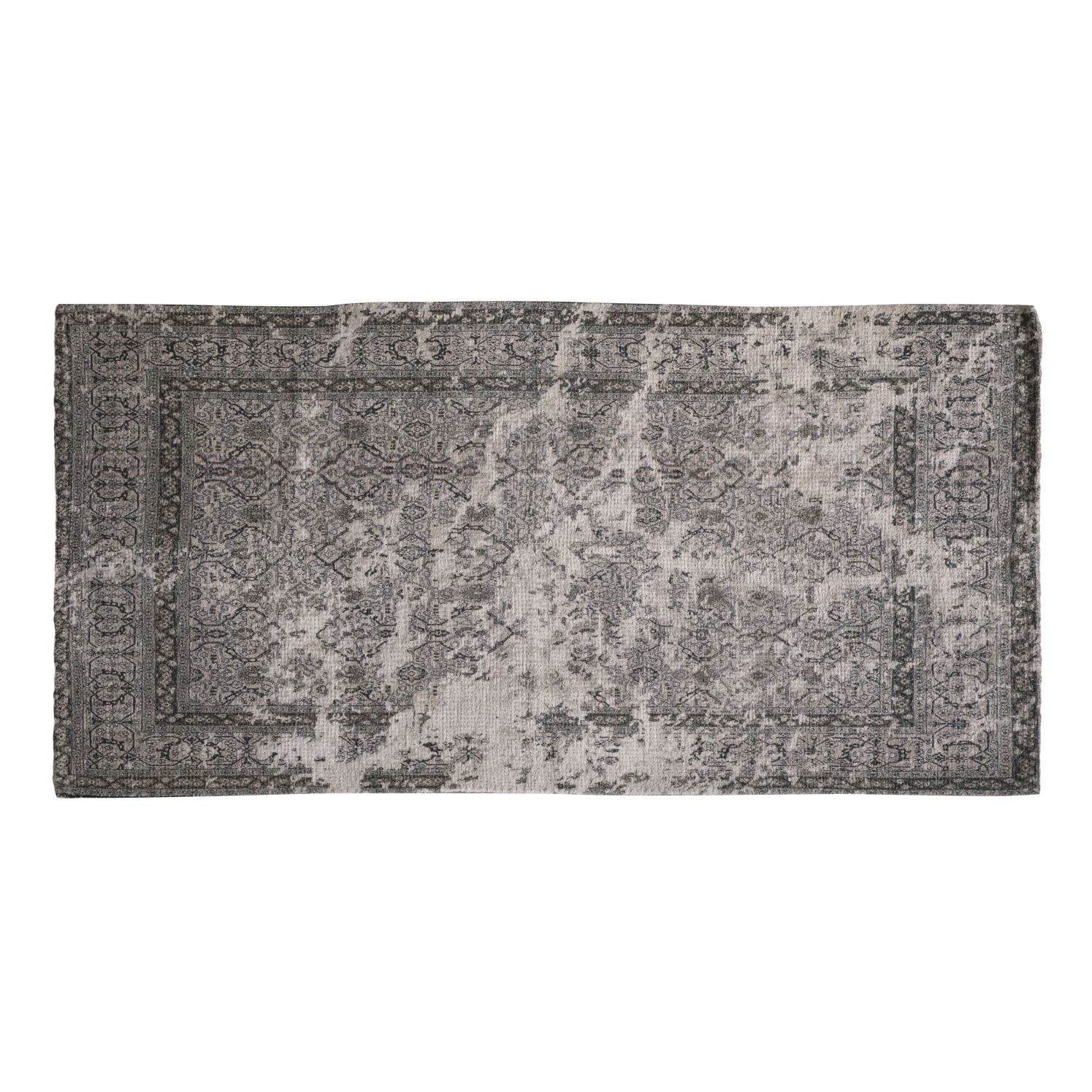 Mocca koberec se vzorem French print - 150*75 cm Chic Antique