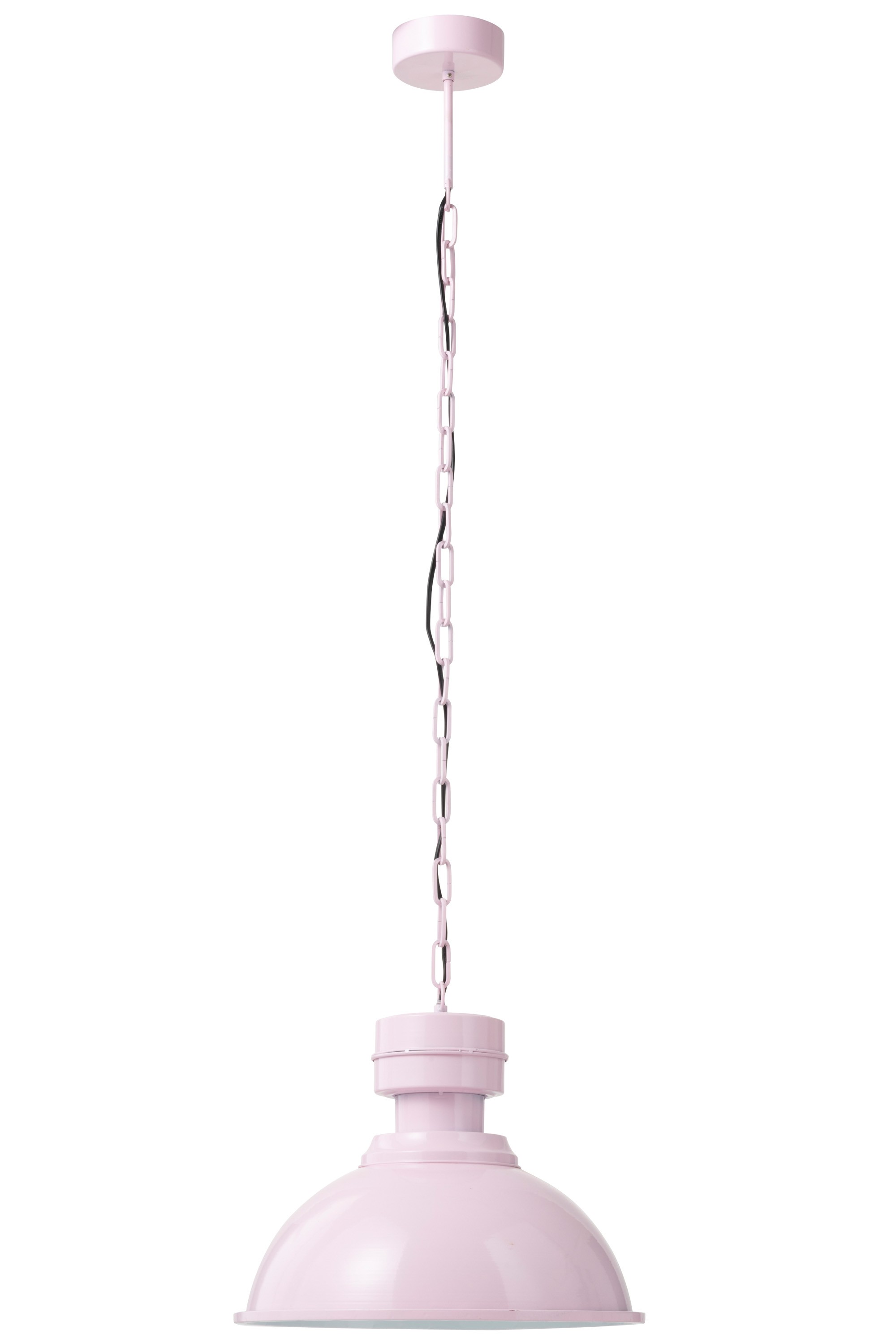 Pastelově růžové závěsné kovové světlo Endien – Ø 40*135cm/ E27/ 40W J-Line by Jolipa