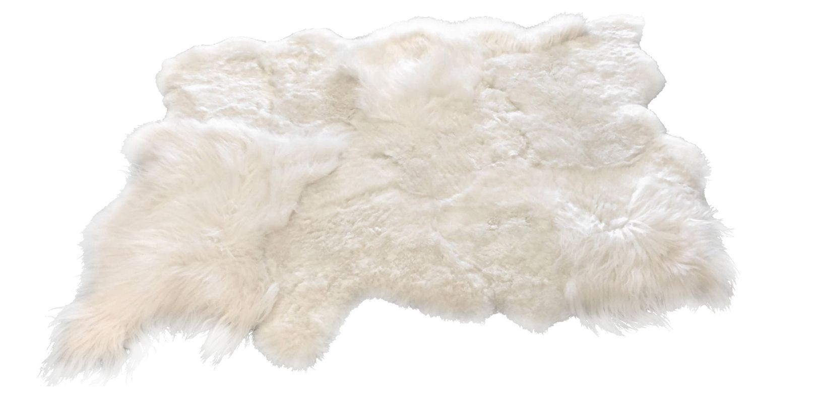 Bílý koberec z ovčí kůže Sheep white - 200*160*12cm J-Line by Jolipa