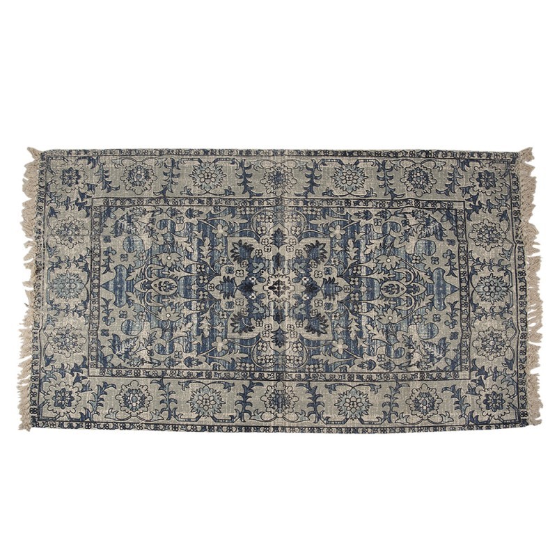 Bavlněný koberec s orientálním motivem a třásněmi - 140*200 cm Clayre & Eef