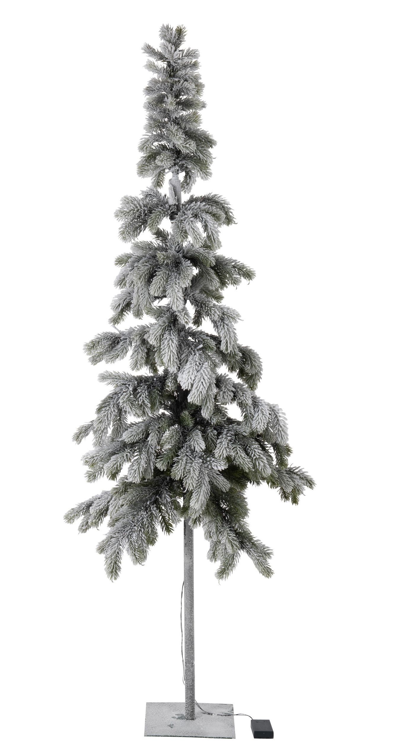 Vánoční zasněžený stromek s led světýlky Snowy - 85*180 cm J-Line by Jolipa