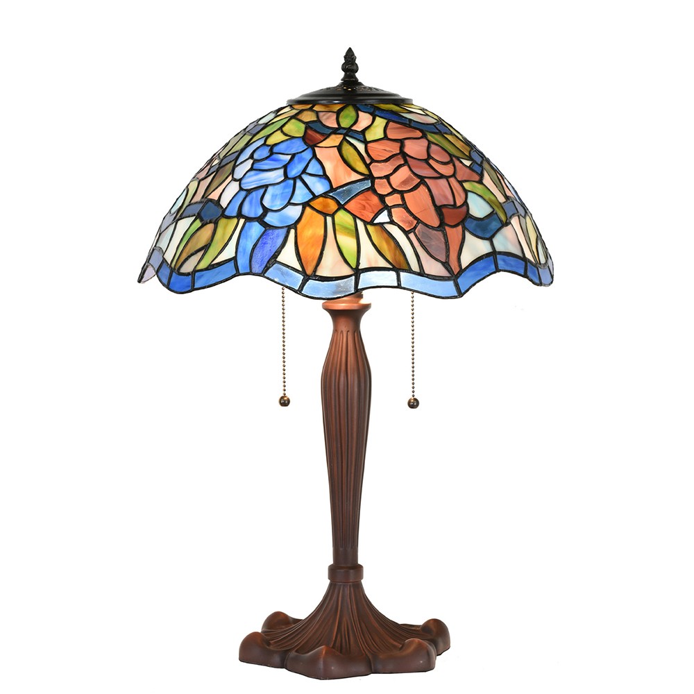 Stolní lampa Tiffany Madlyn - 41x60 cm E27/max 2x60W Clayre & Eef