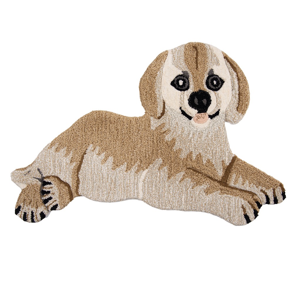 Vlněný kusový koberec pejsek Dog - 60*90*2 cm Clayre & Eef