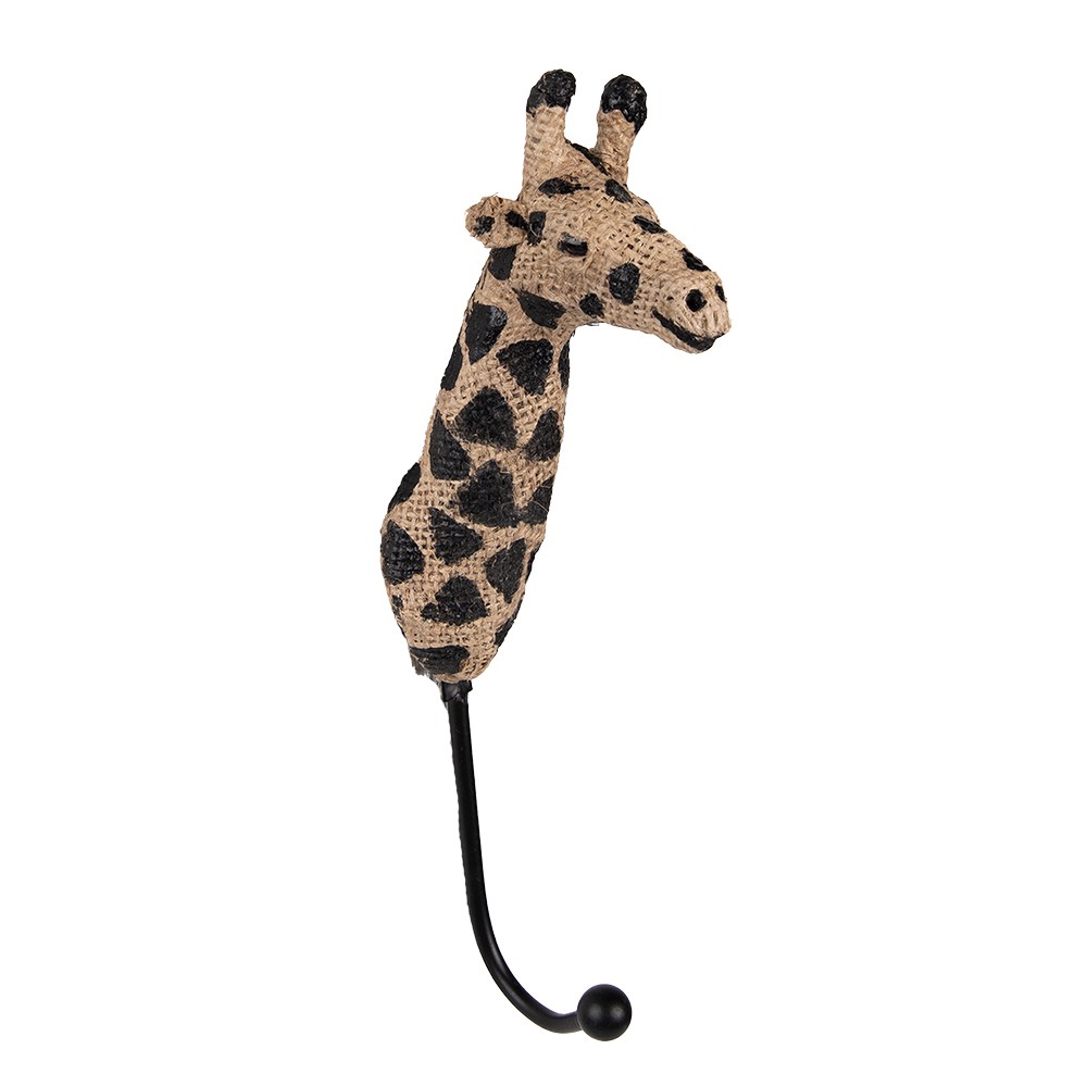 Nástěnný háček s žirafou Giraffe - 5*9*25 cm Clayre & Eef