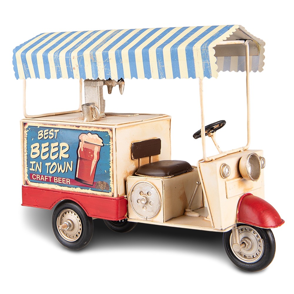 Dekorativní retro model tříkolka s točeným pivem Best Beer - 30*12*24 cm Clayre & Eef