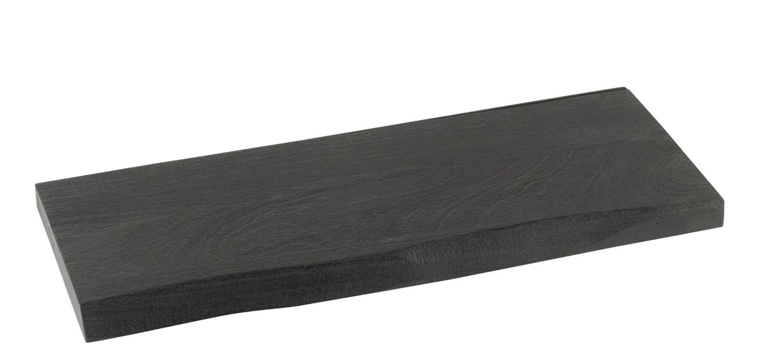 Černá nástěnná dřevěná police z mangového dřeva Gerard Mango S - 70*27*4cm J-Line by Jolipa