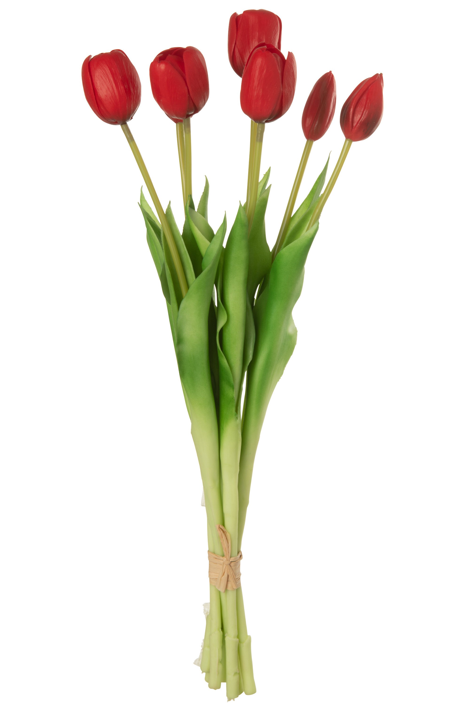Kytice 7ks červených realistických tulipánů Tulips - 45cm J-Line by Jolipa