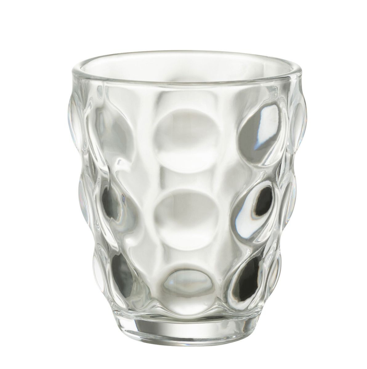 Transparentní sklenička s bublinami Loupe - Ø9*10cm / 300ml J-Line by Jolipa