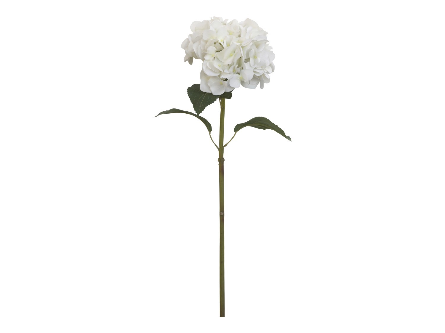 Dekorace umělá bílá květina Hortenzie Hydrangea white - 85 cm Chic Antique