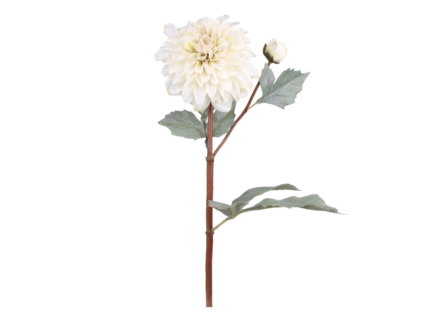 Dekorace umělá krémová květina Jiřina Dahlia cream - 48 cm Chic Antique