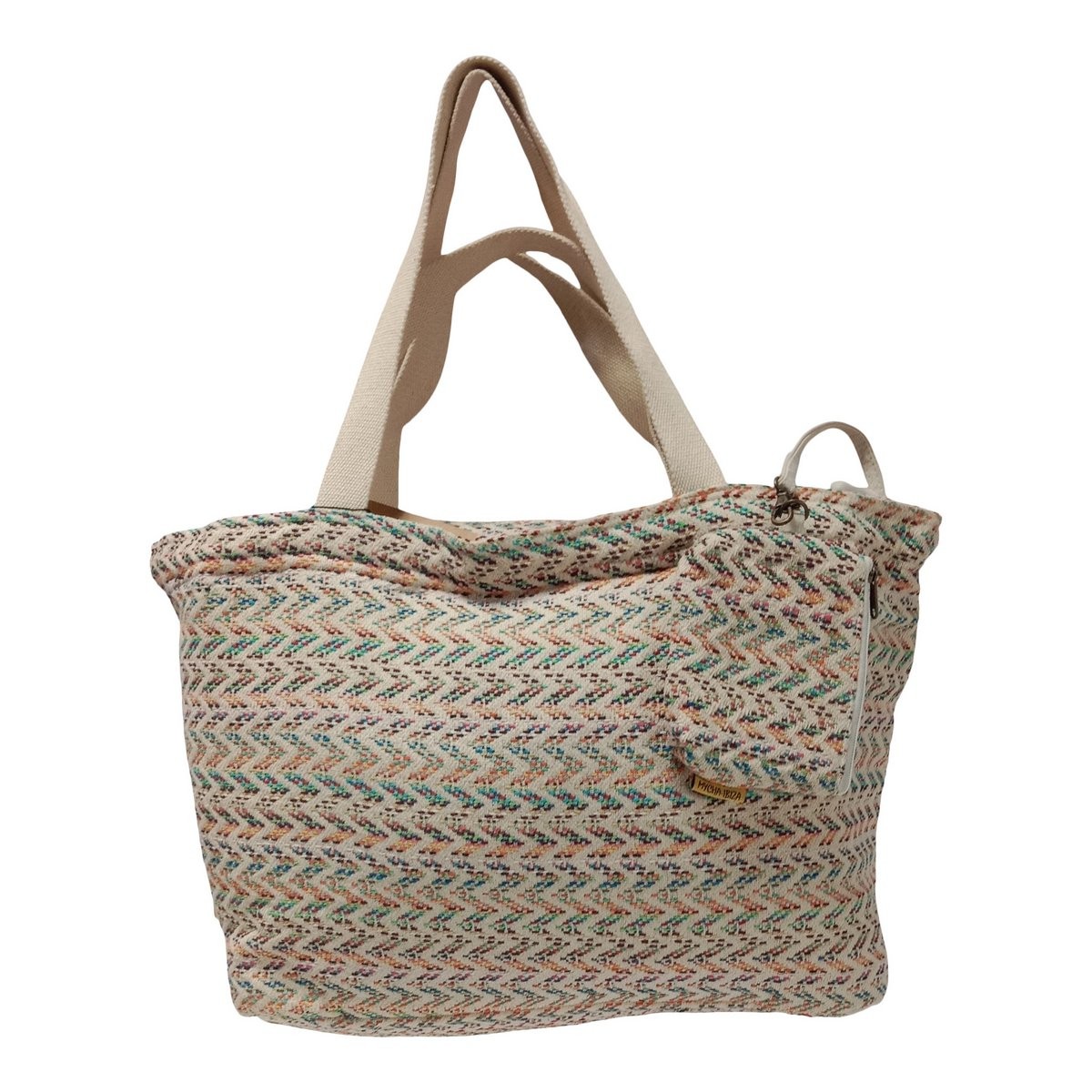 XL Beach bag shopper Jacquard - 66*22*36cm Mycha Ibiza new