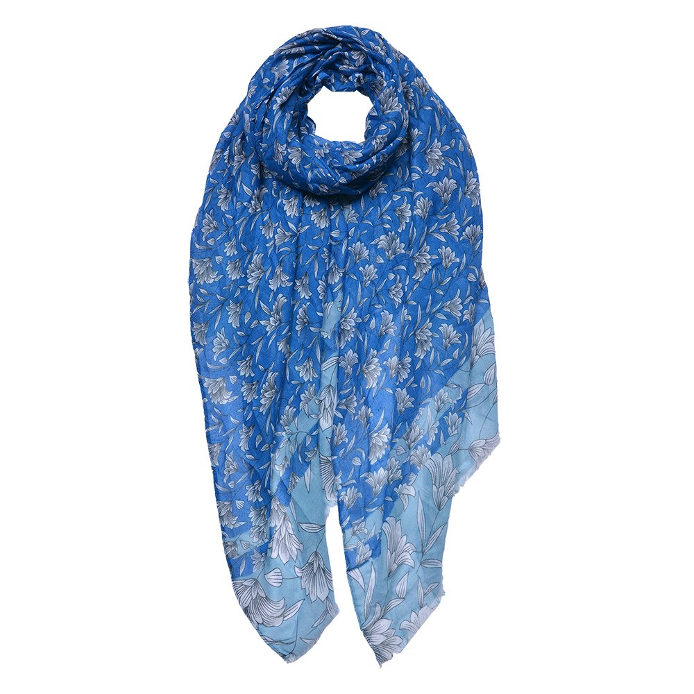 Modrý dámský šátek - 85x180 cm Clayre & Eef