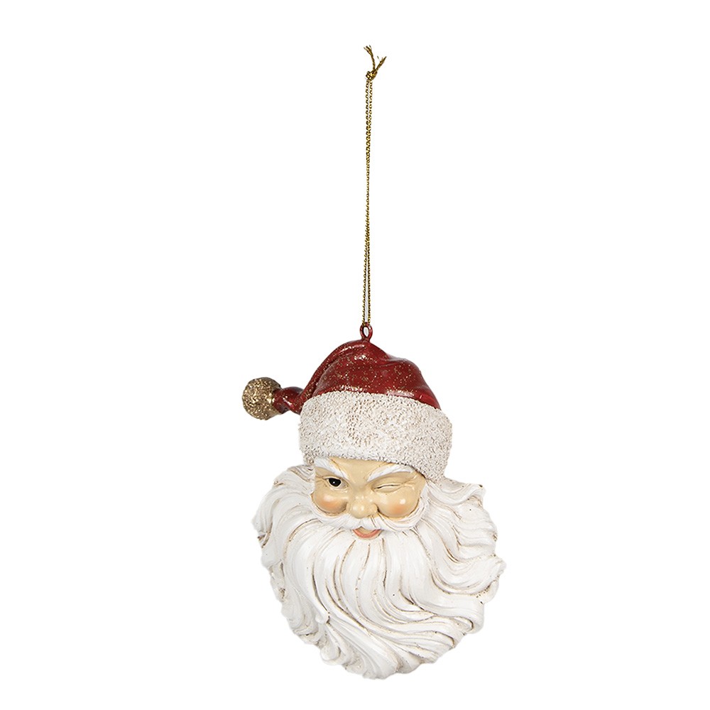 Vánoční závěsná dekorace Santa - 8*5*12 cm Clayre & Eef