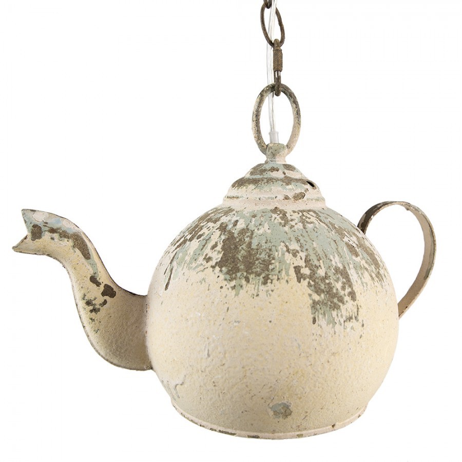 Vintage závěsné světlo v designu čajové konvice Teapot - 37*20*26 cm Clayre & Eef