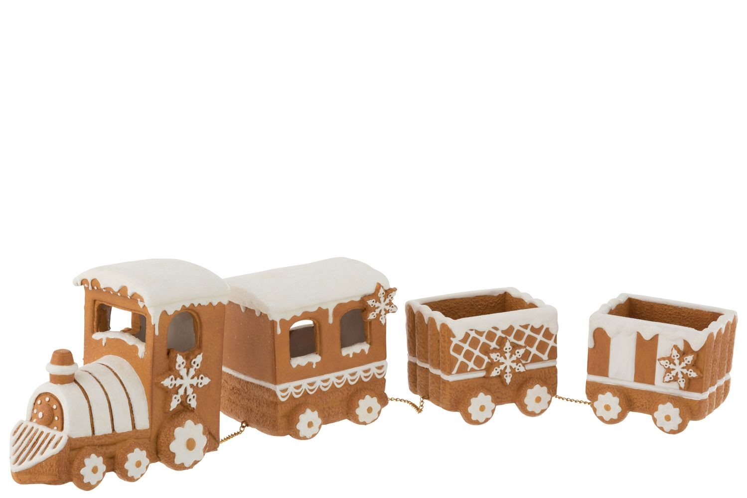 Vánoční perníkový vláček Gingerbread Train - 45*8*13cm J-Line by Jolipa
