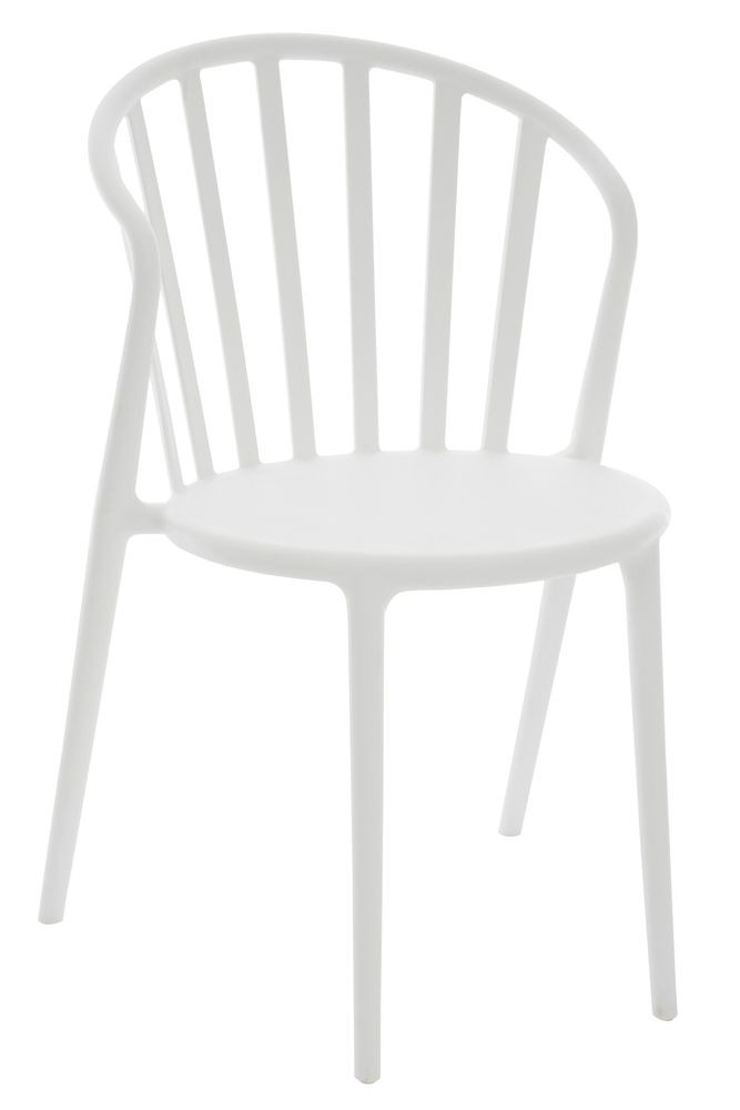 Bílá tvrzená židle Andy Polypropylene - 56*56*84 cm J-Line by Jolipa