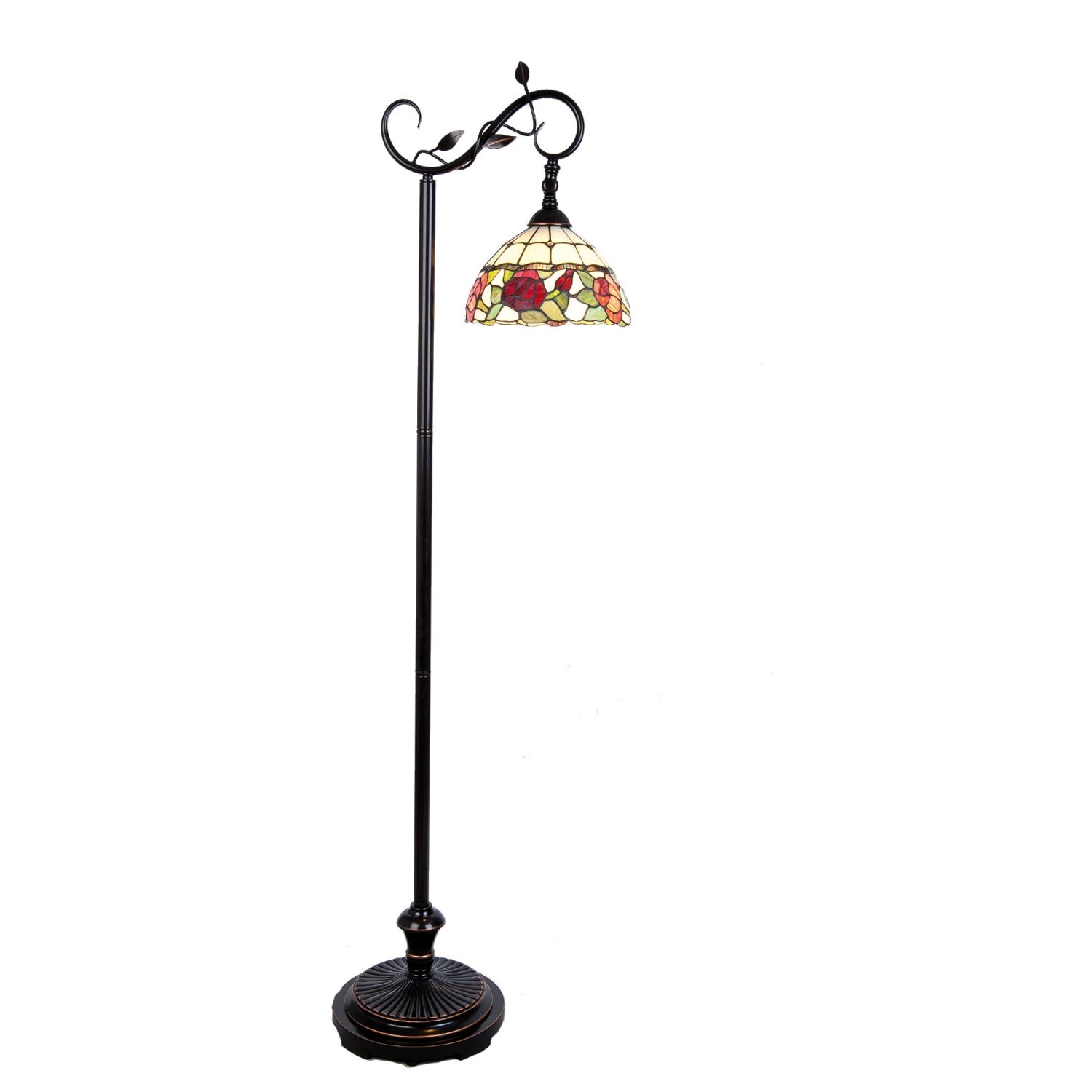 Stojací lampa Tiffany Rosalin - 40*27*152 cm / E27/60w Clayre & Eef