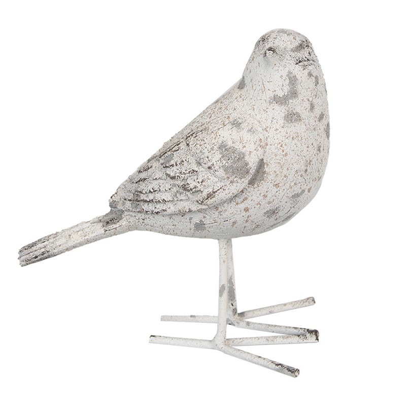 Šedá antik dekorace socha ptáček - 15*7*14 cm Clayre & Eef