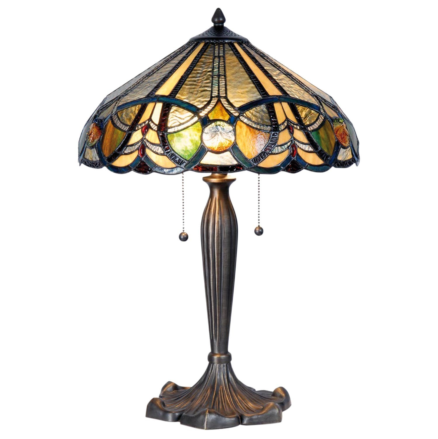 Stolní lampa Tiffany - Ø 41*61 cm 2x E27 Clayre & Eef