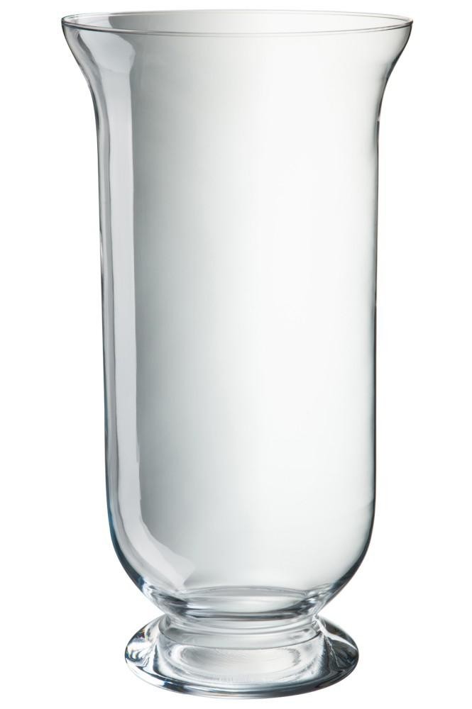Transparentní skleněná váza Hurricane - Ø 25 * 50 cm J-Line by Jolipa