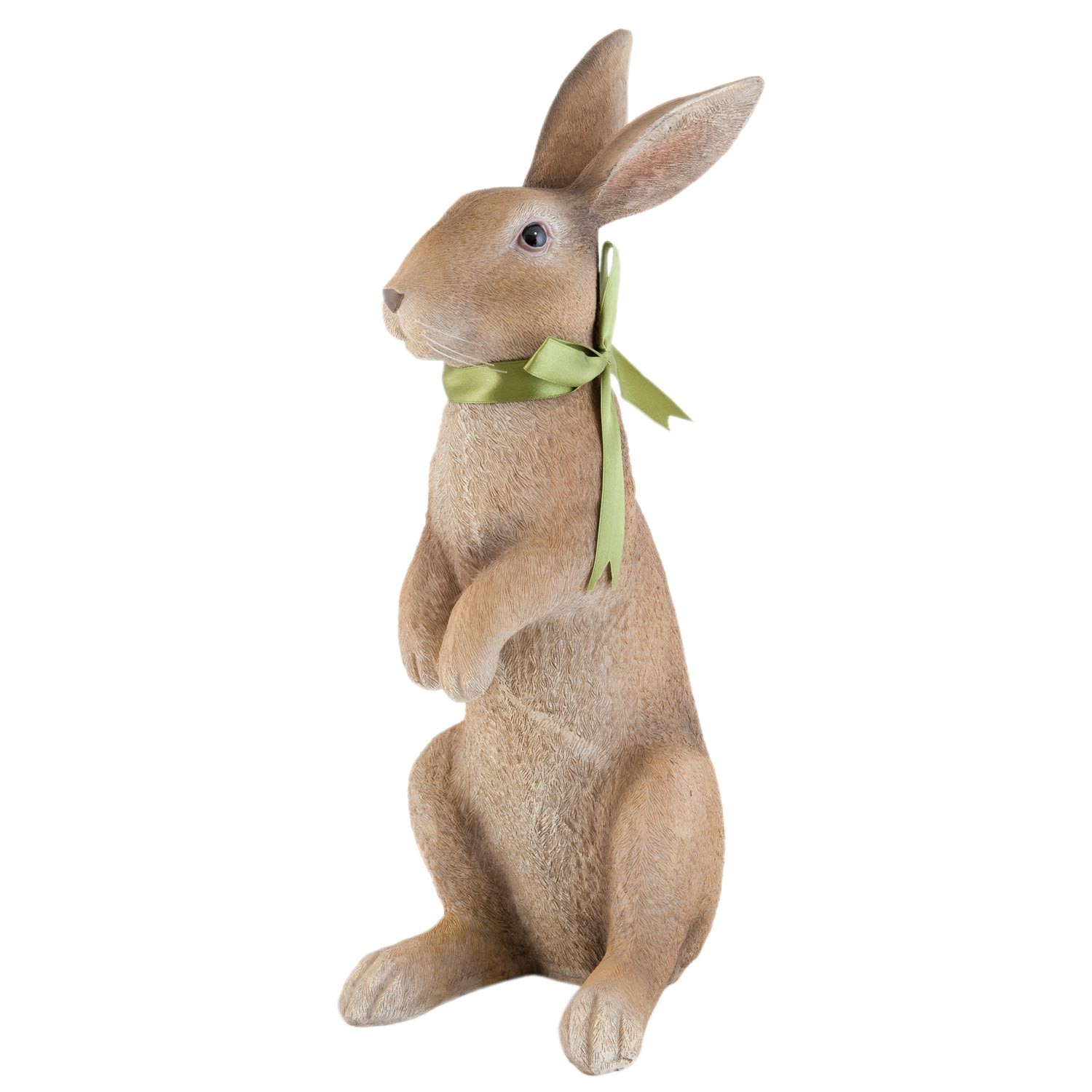 Dekorace hnědý králík s mašlí - 15*21*48 cm Clayre & Eef