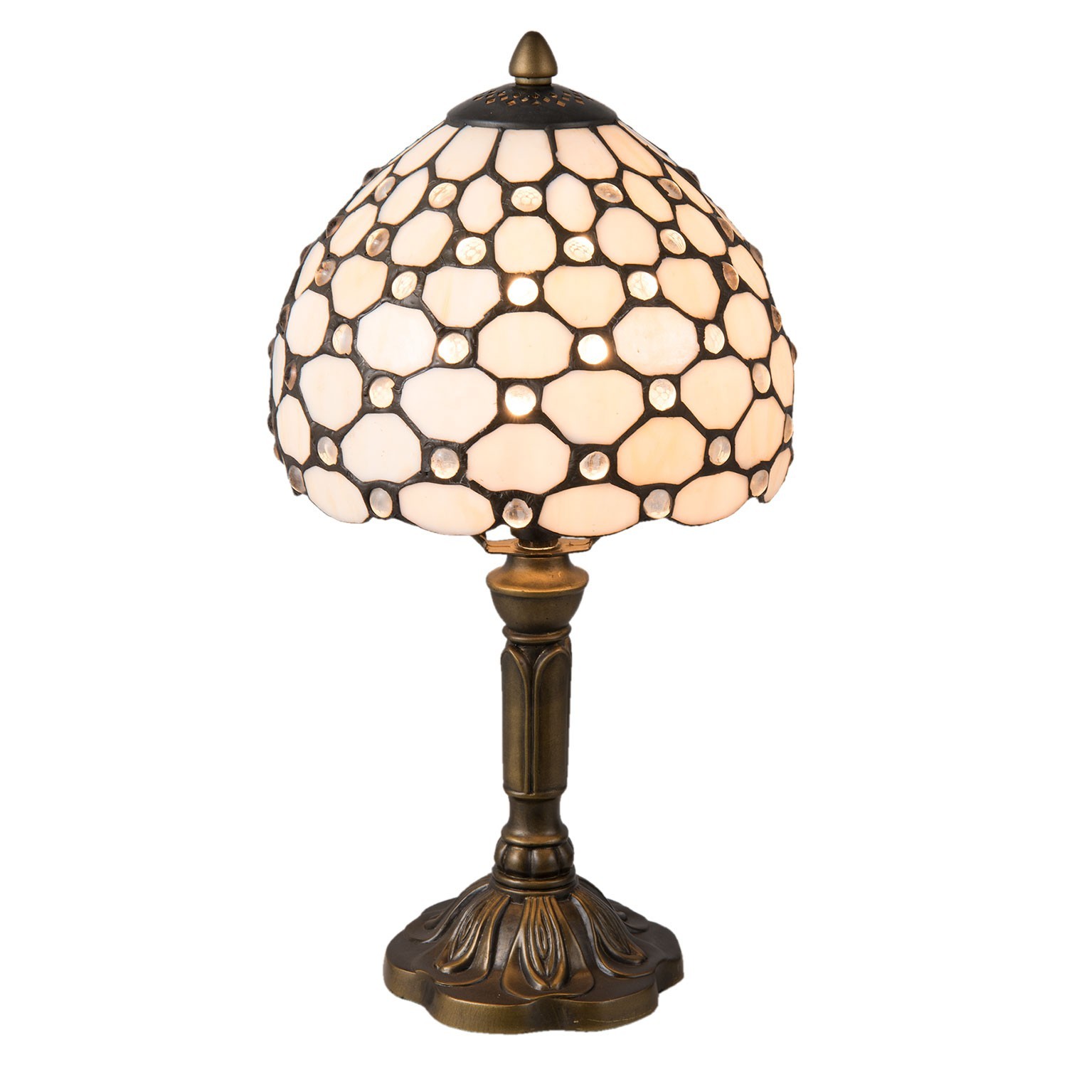 Stolní lampa Tiffany  Excelent - Ø 20*38 cm  Clayre & Eef