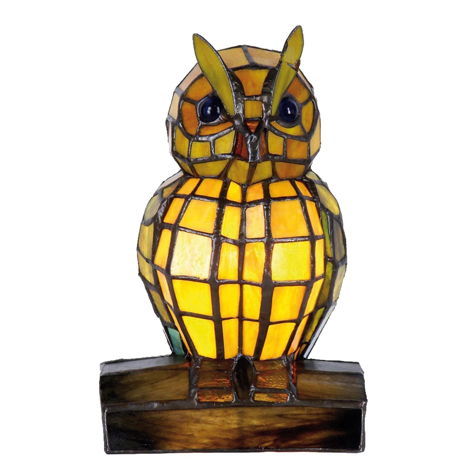 Dekorativní lampa Tiffany sova - 24*15 cm Clayre & Eef