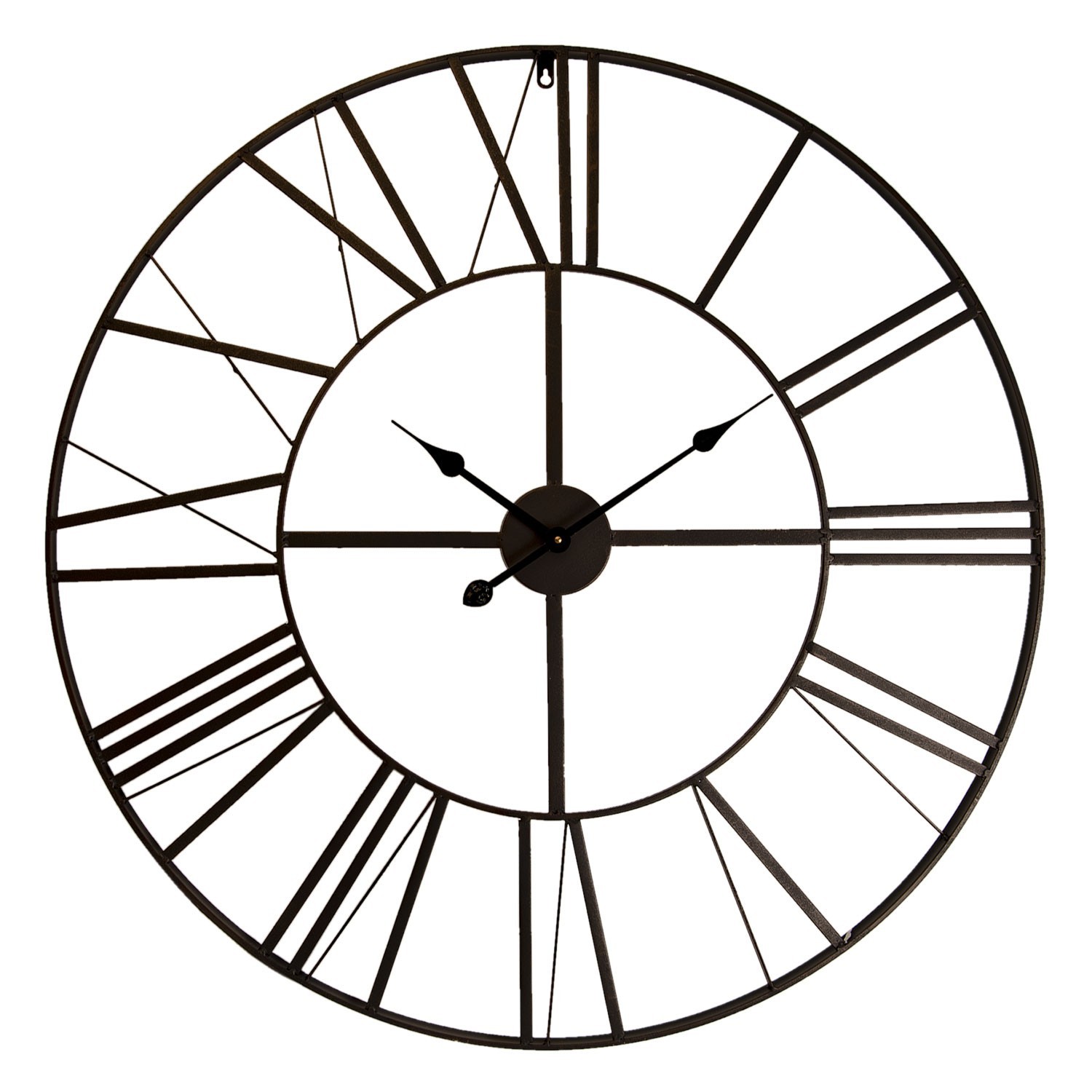 Kovové hodiny s římskými číslicemi - Ø 90*4 cm Clayre & Eef