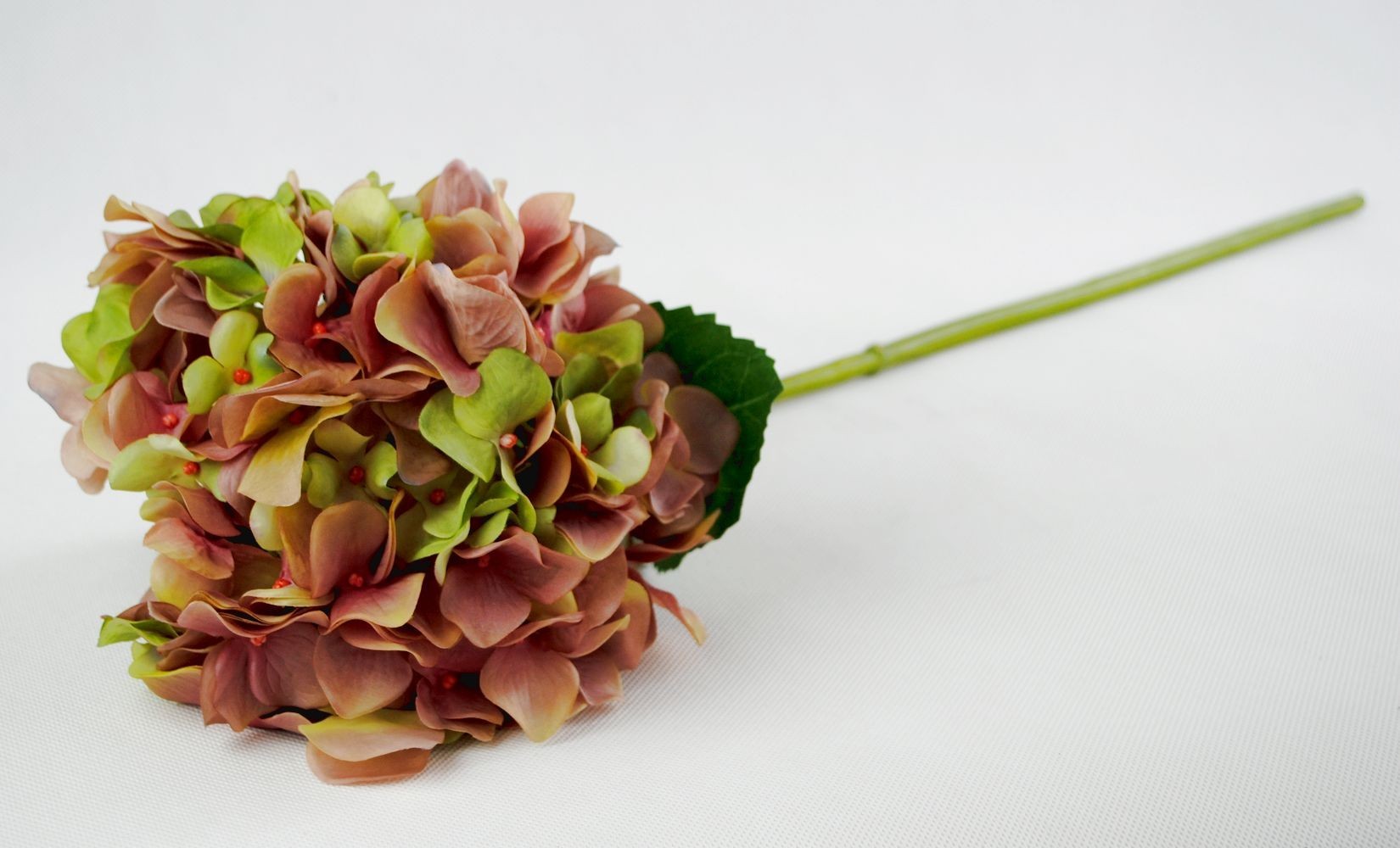 Dekorace růžovo-zelená hortenzie - 80 cm Colmore by Diga