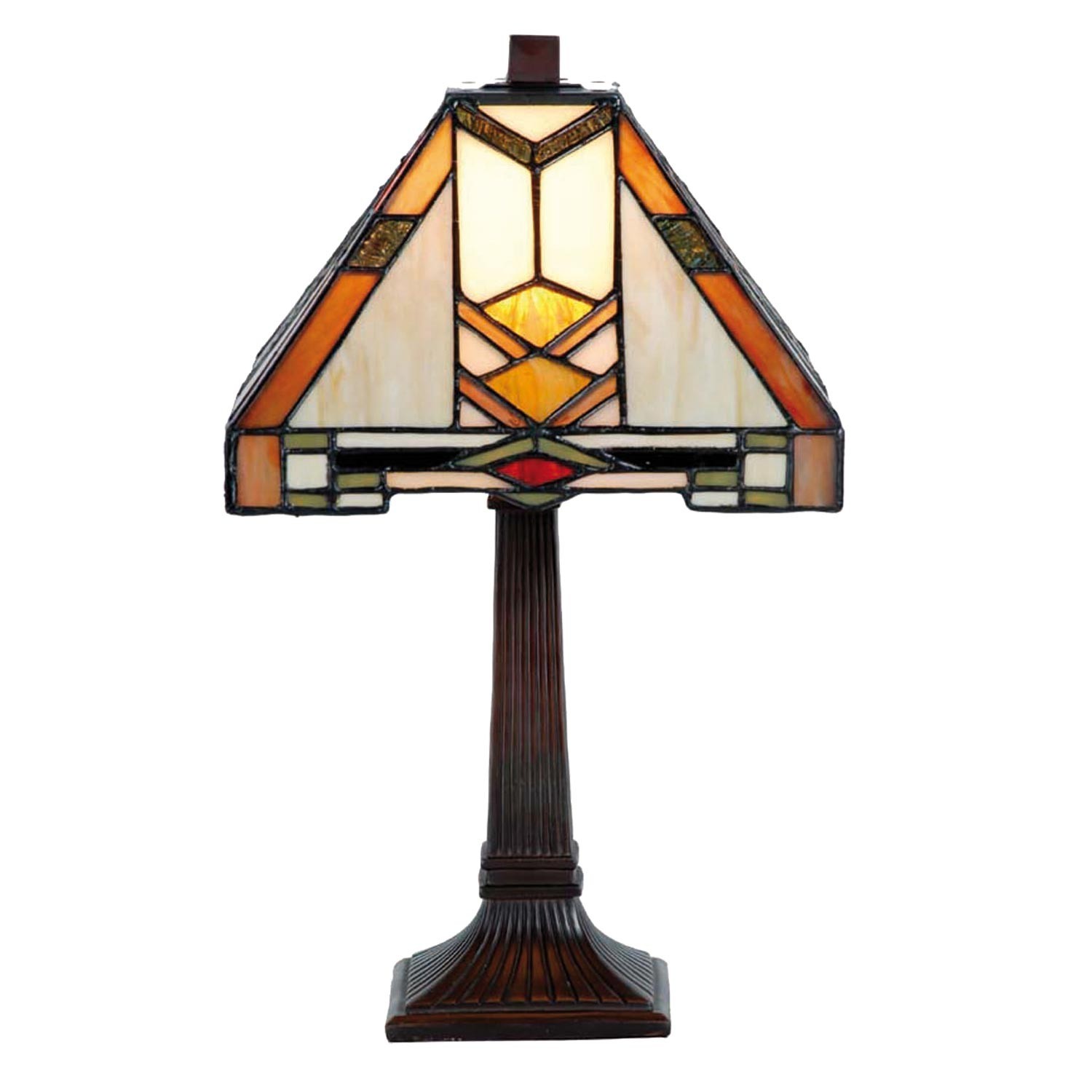 Stolní lampa Tiffany Arrow - 22*22*38 cm 1x E14 / Max 40W Clayre & Eef