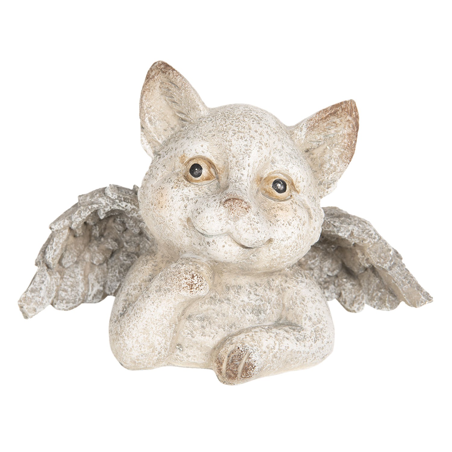 Dekorativní soška kočičky s křídly - 21*11*14 cm Clayre & Eef