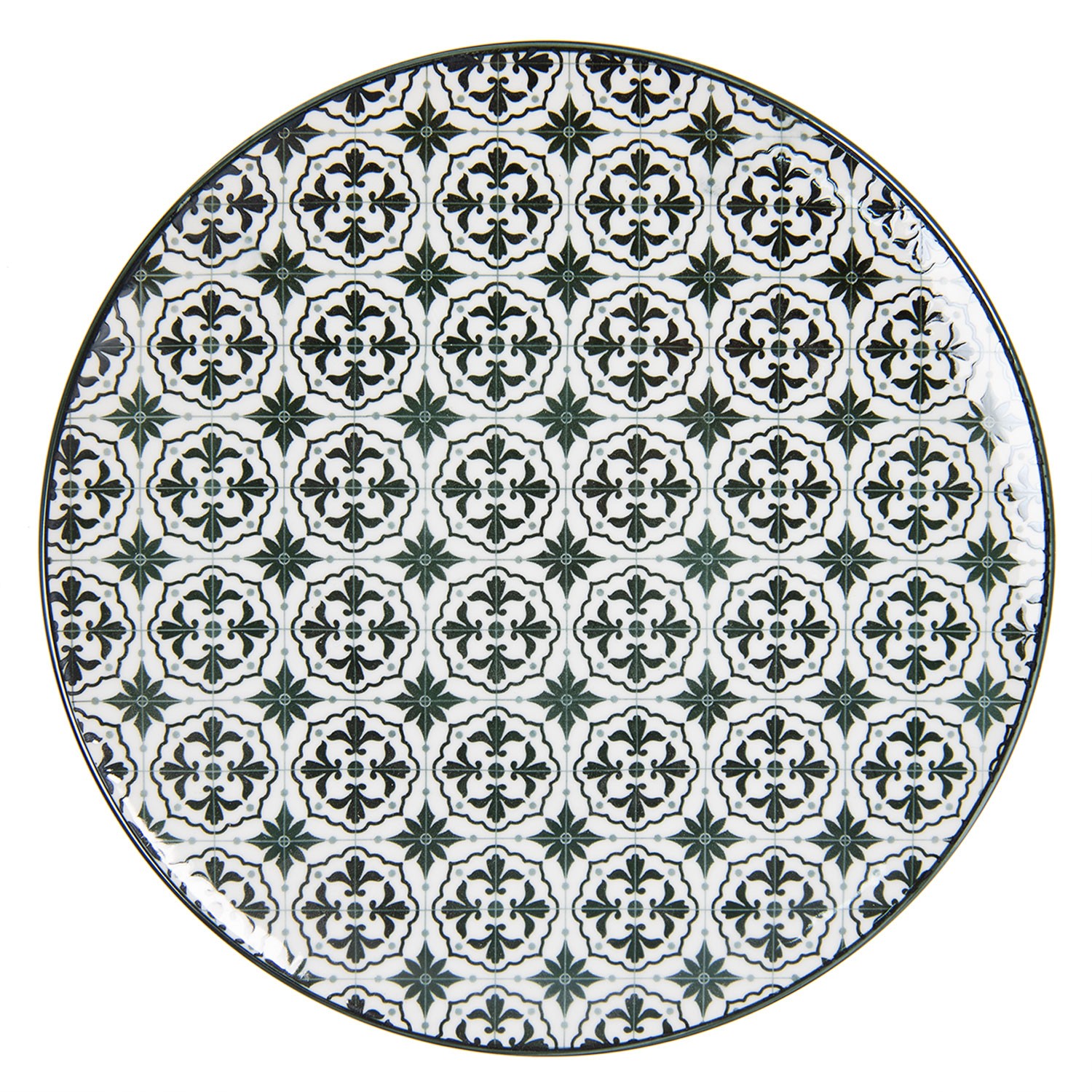 Černý jídelní talíř Blackor - Ø  26 cm Clayre & Eef
