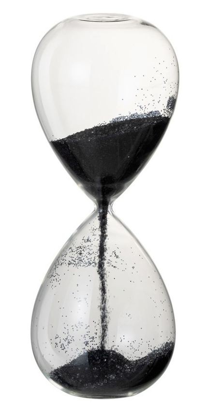 Skleněné přesýpací hodiny Hourglass - Ø 13*32 cm J-Line by Jolipa