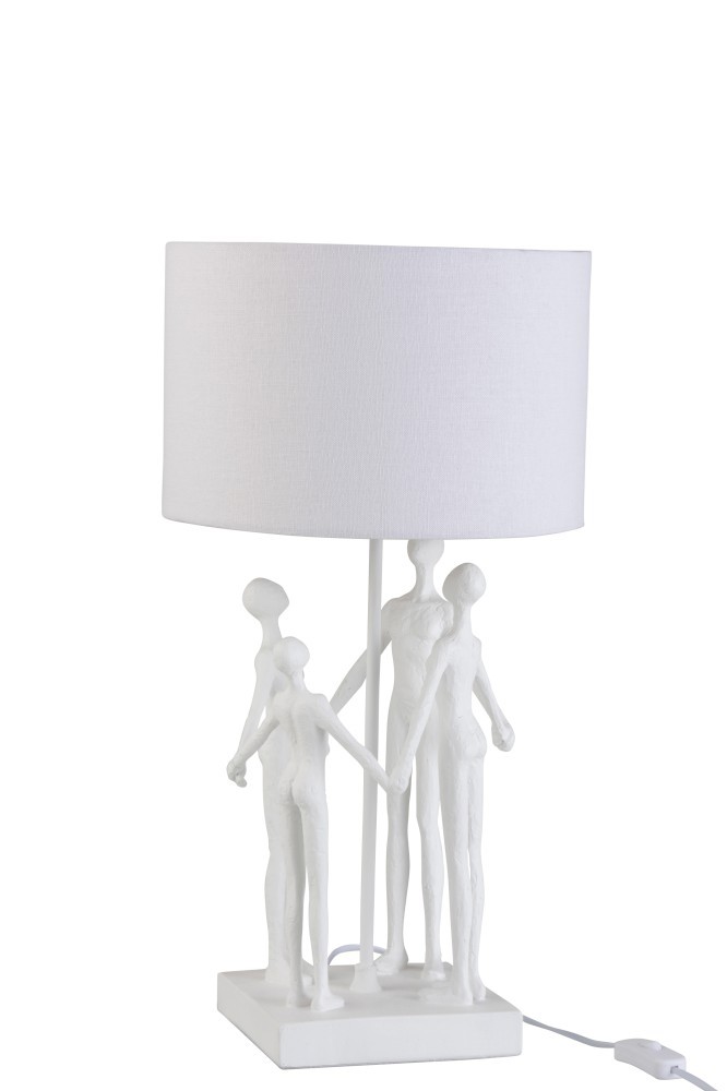 Stolní lampa s textilním stínidlem Figurines - Ø 30,5*57,5 cm J-Line by Jolipa
