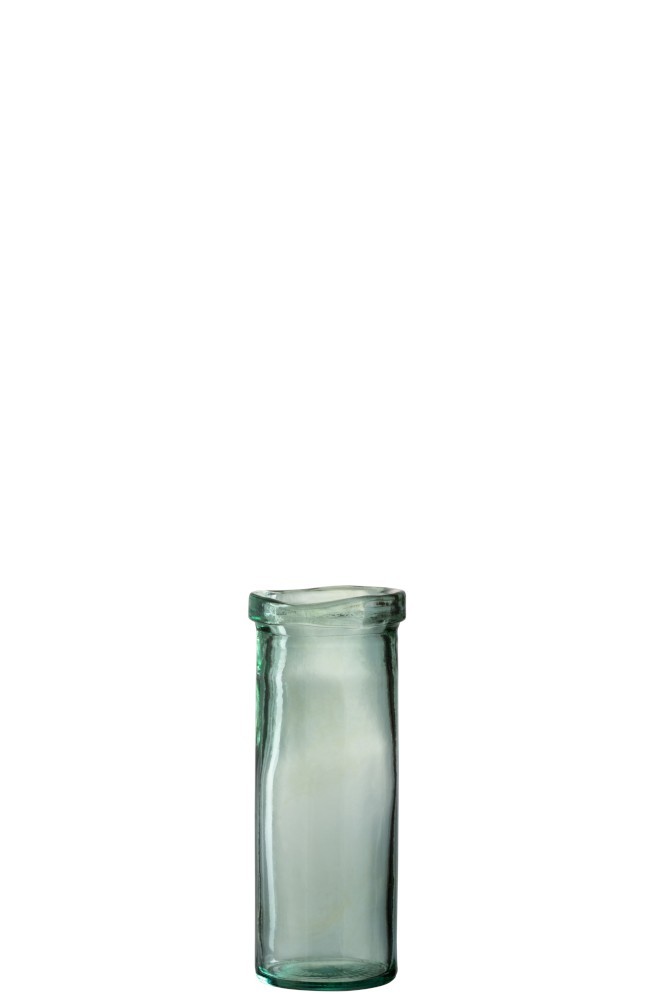 Skleněná zelená váza Vase  Virgine M - Ø  12*28 cm J-Line by Jolipa