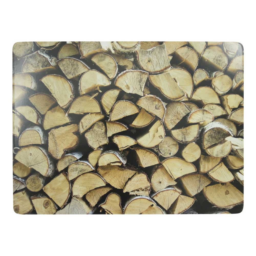 4ks pevné korkové prostírání dřevo Fireplace wood - 30*40*0,4cm Mars & More
