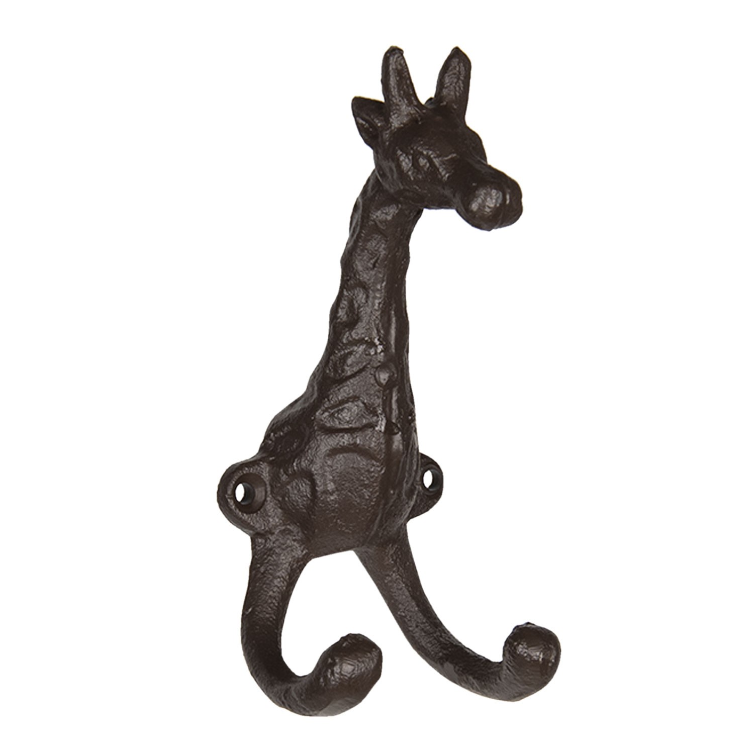 Kovový nástěnný háček v designu žirafy - 7*6*15 cm Clayre & Eef