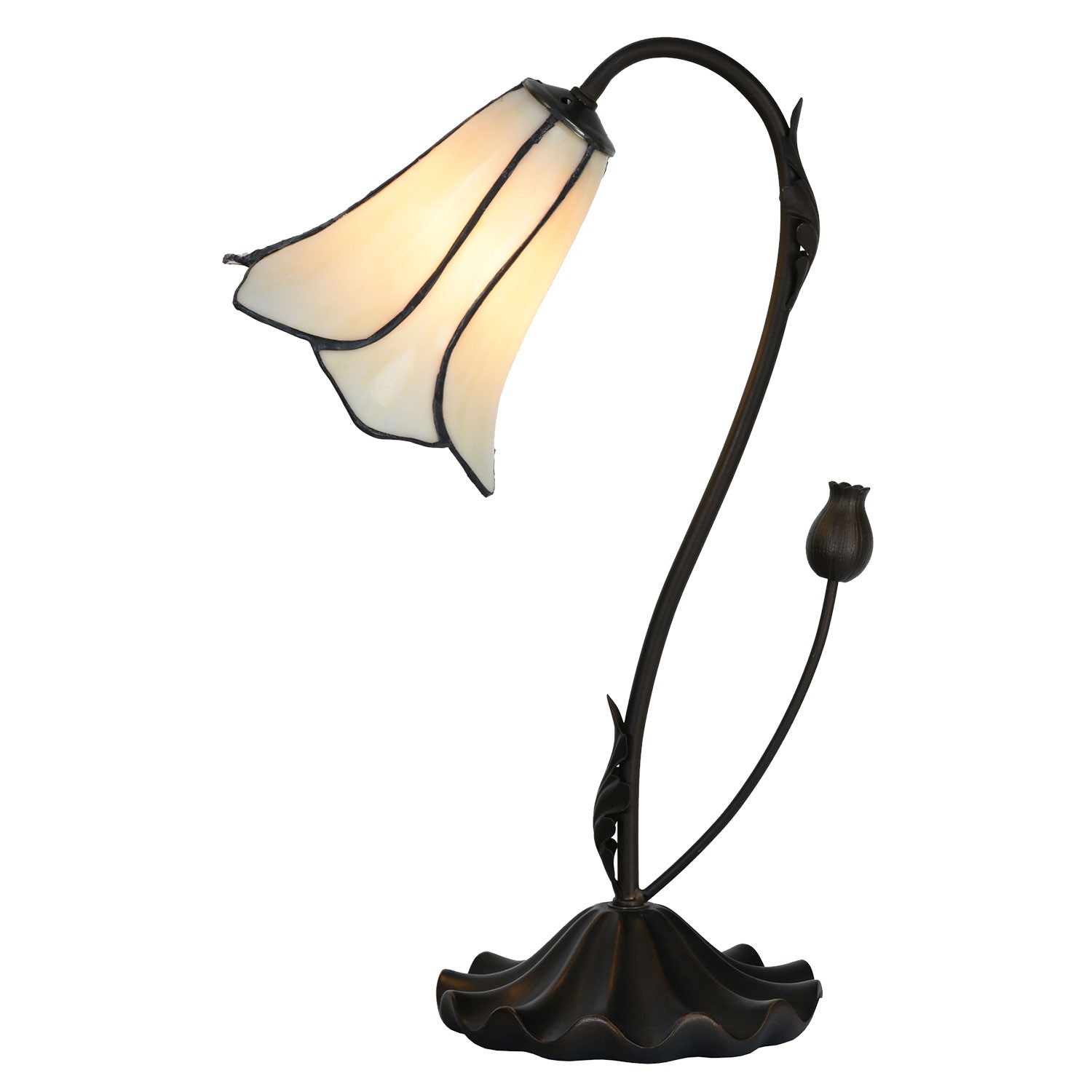 Stolní lampa ve tvaru květu Tiffany Cloches - Ø 17 * 43 cm E14 / max 1 * 25W Clayre & Eef