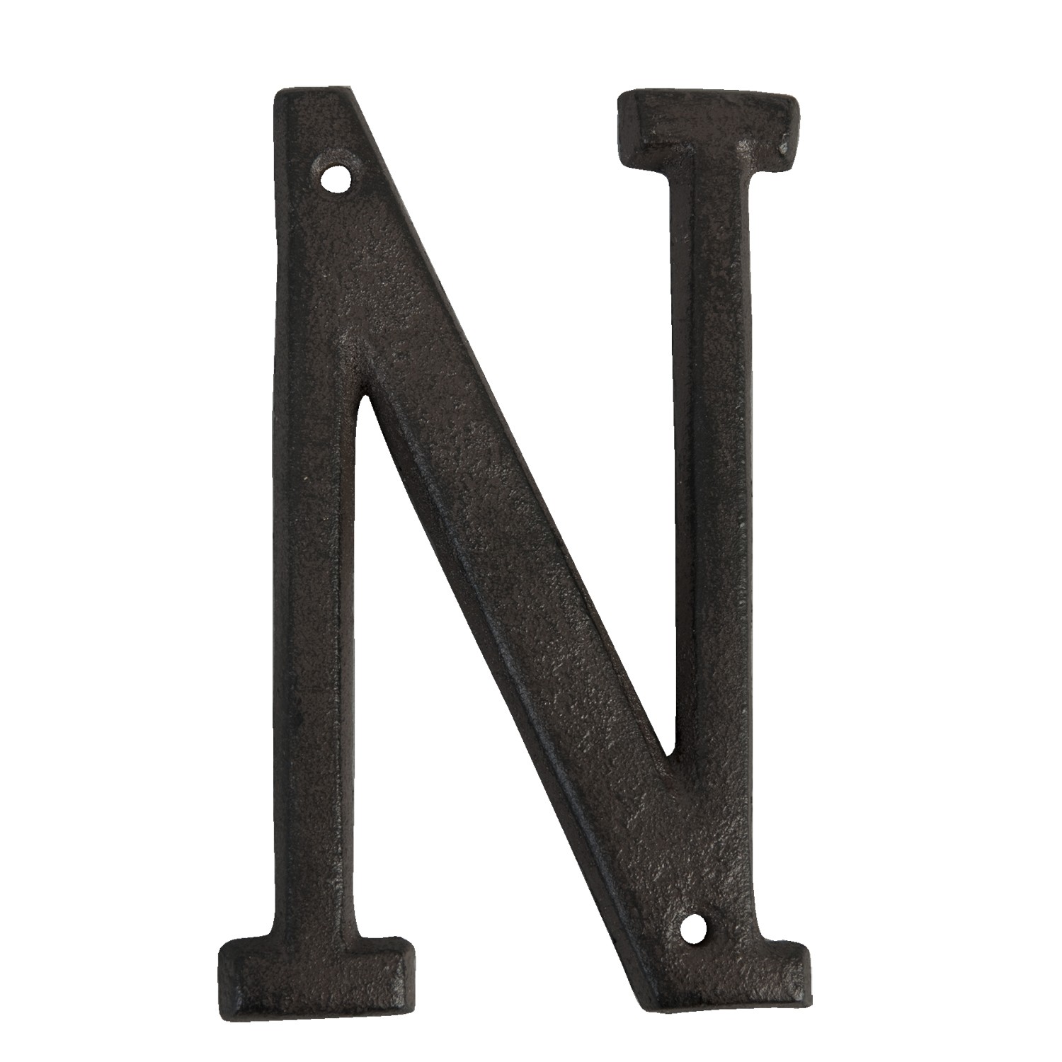 Nástěnné kovové písmeno N - 13 cm Clayre & Eef