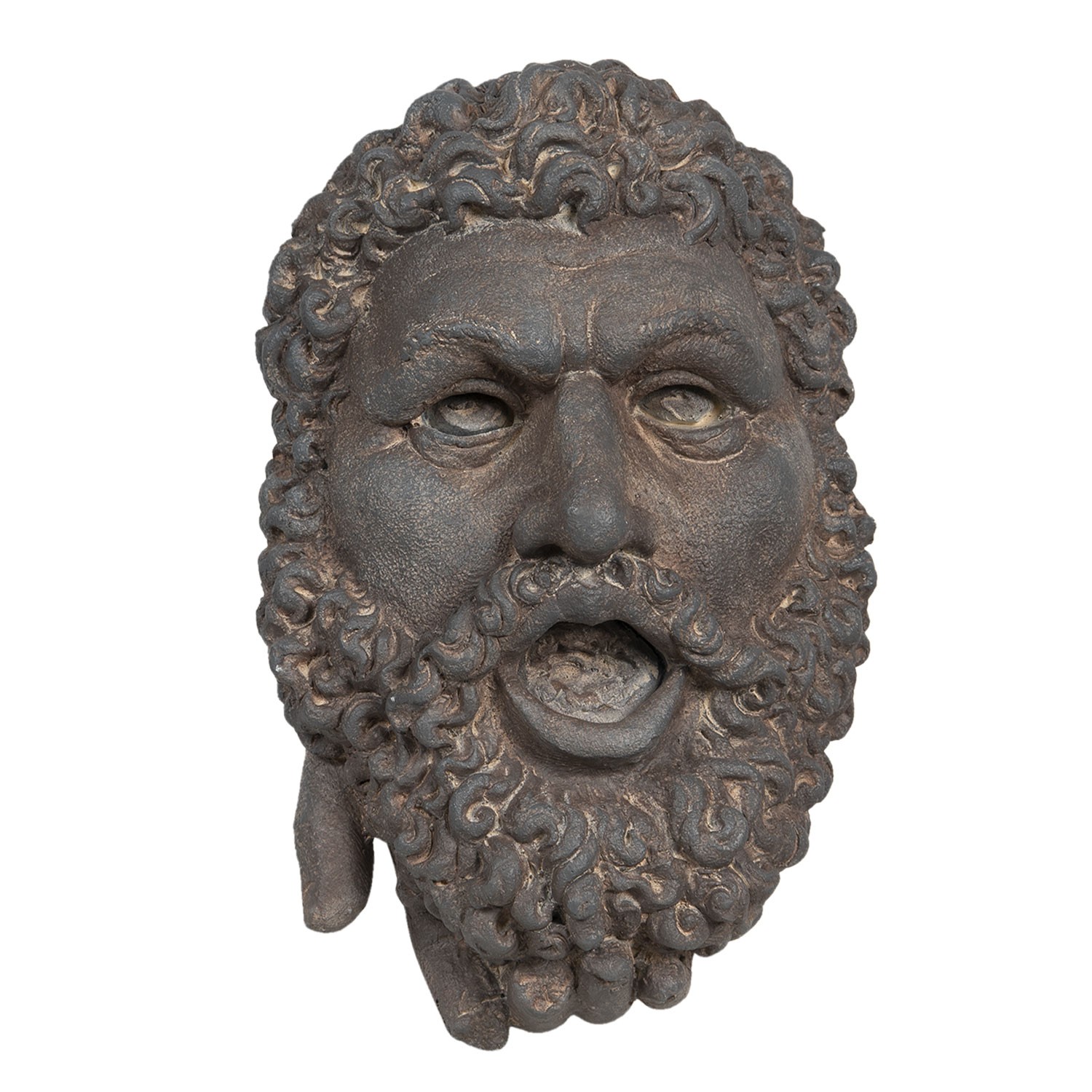 Nástěnná kameninová busta muže v antickém stylu Géraud - 29*19*42 cm Clayre & Eef