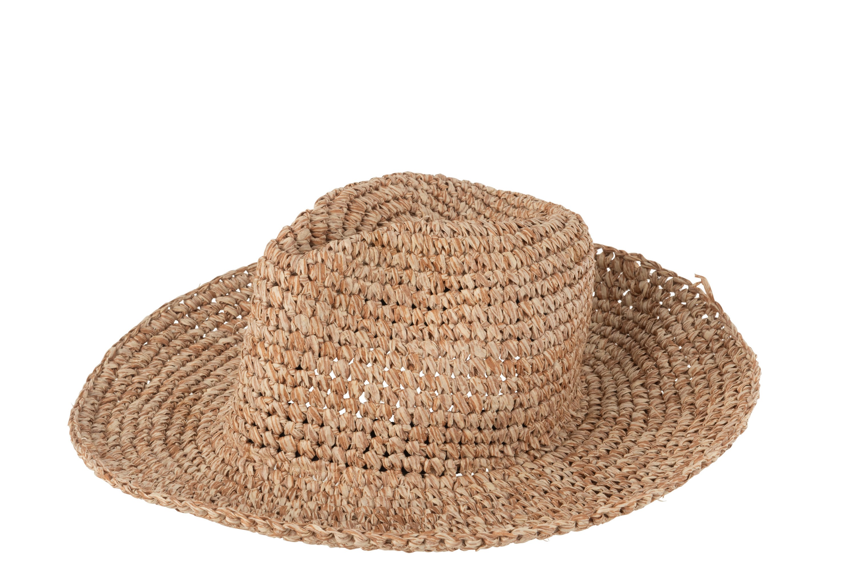 Béžový plážový klobouk Maize - 36*33*15cm J-Line by Jolipa