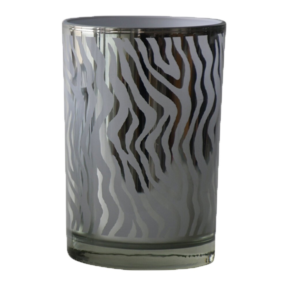 Stříbrný svícen Zebras s motivem zebry - 12*12*18cm Mars & More