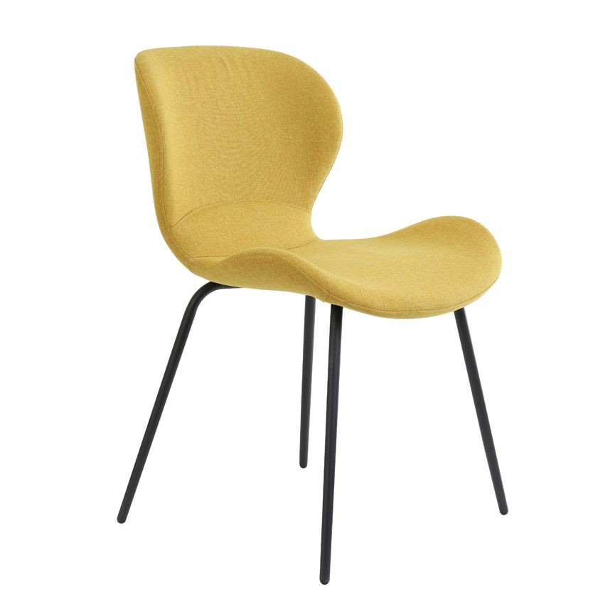 Žlutá jídelní židle VIOLET - 57*51*78 cm Light & Living