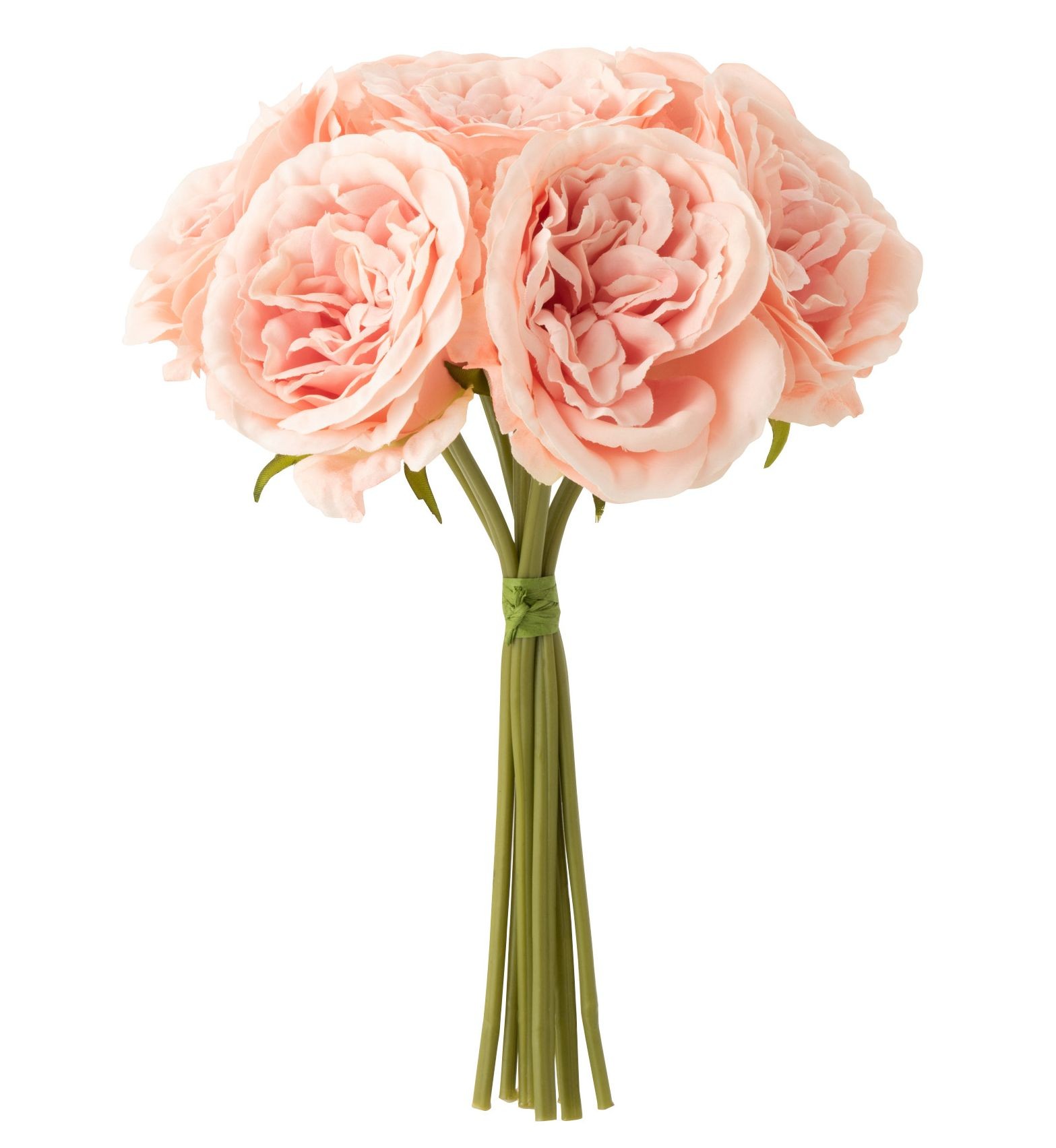Růžová dekorační kytička Růže - 20*25cm J-Line by Jolipa