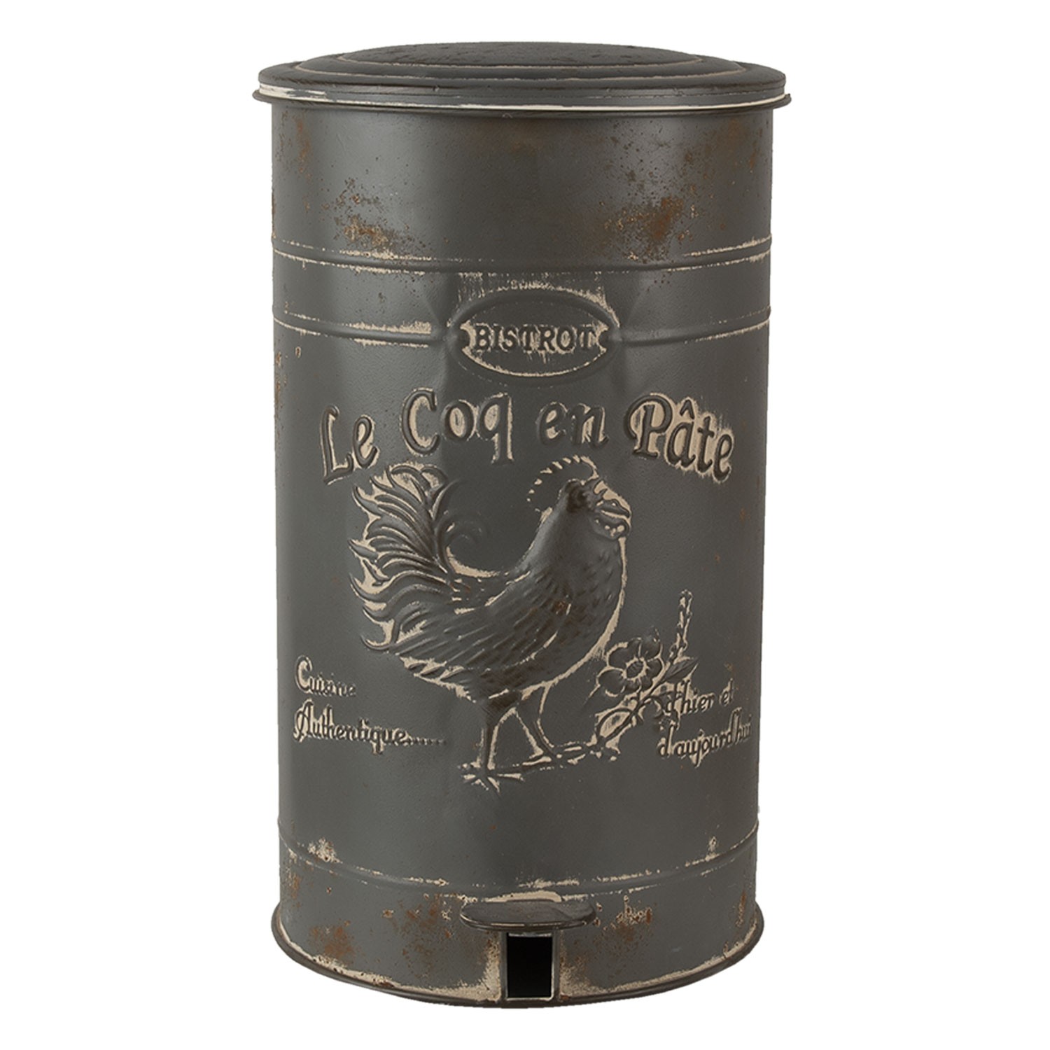 Vintage odpadkový koš Le Coq en Pate - Ø 27*45 cm Clayre & Eef